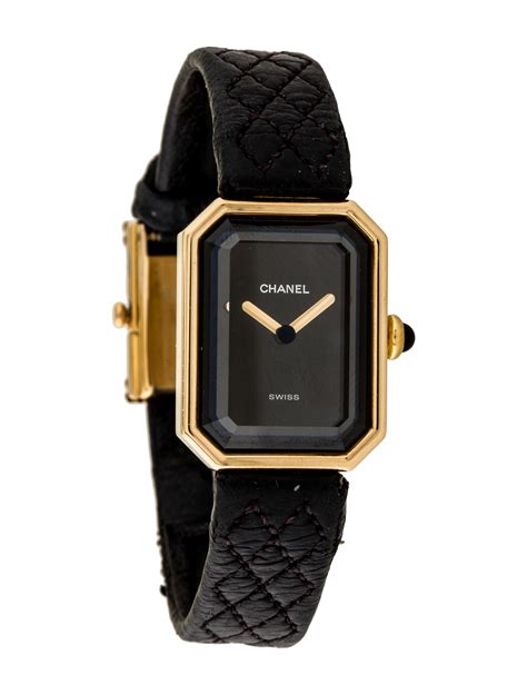 chanel watch leather strap